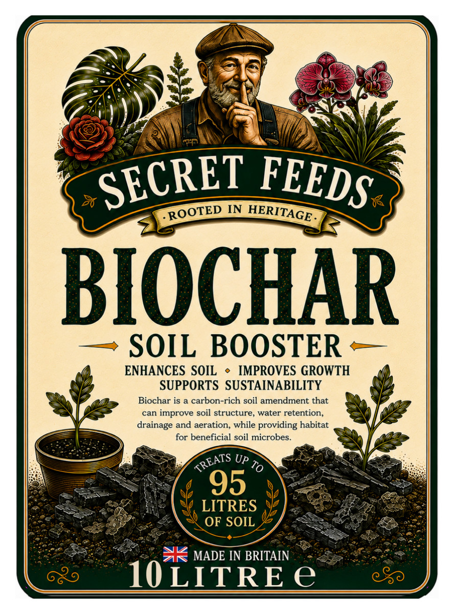 Secret Feeds Biochar 10 Litre pouch