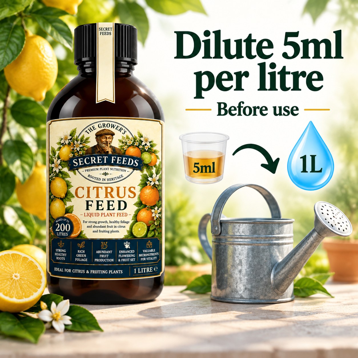 Secret Feeds Citrus Feed 1 Litre – how to use