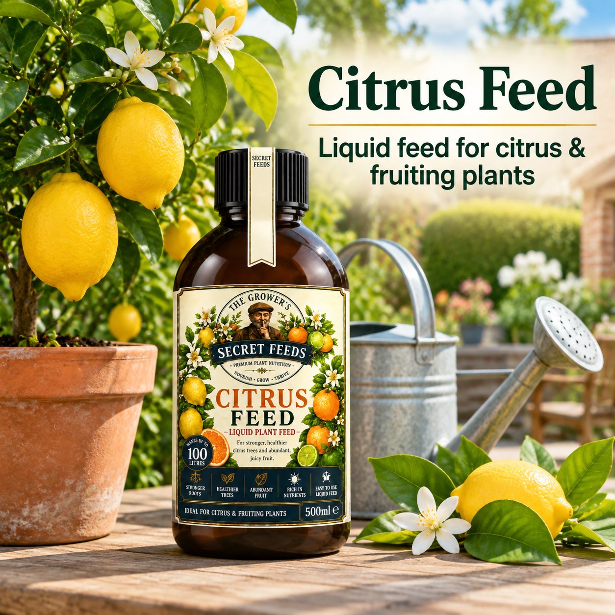 Secret Feeds Citrus Feed 500ml – in use