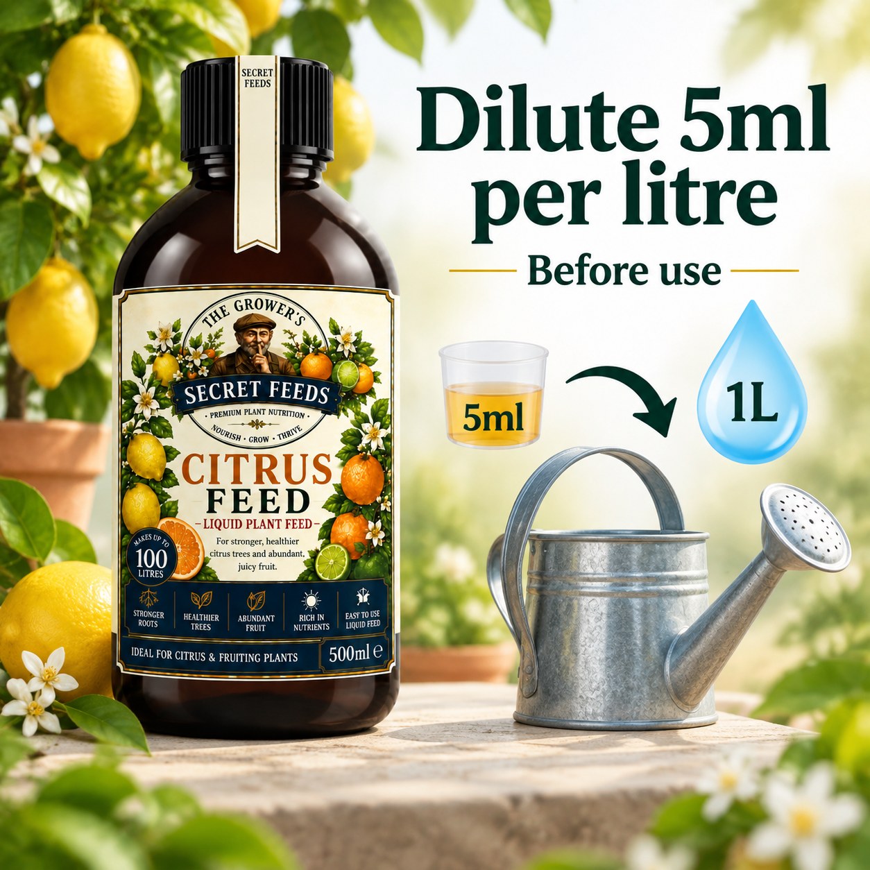 Secret Feeds Citrus Feed 500ml – how to use