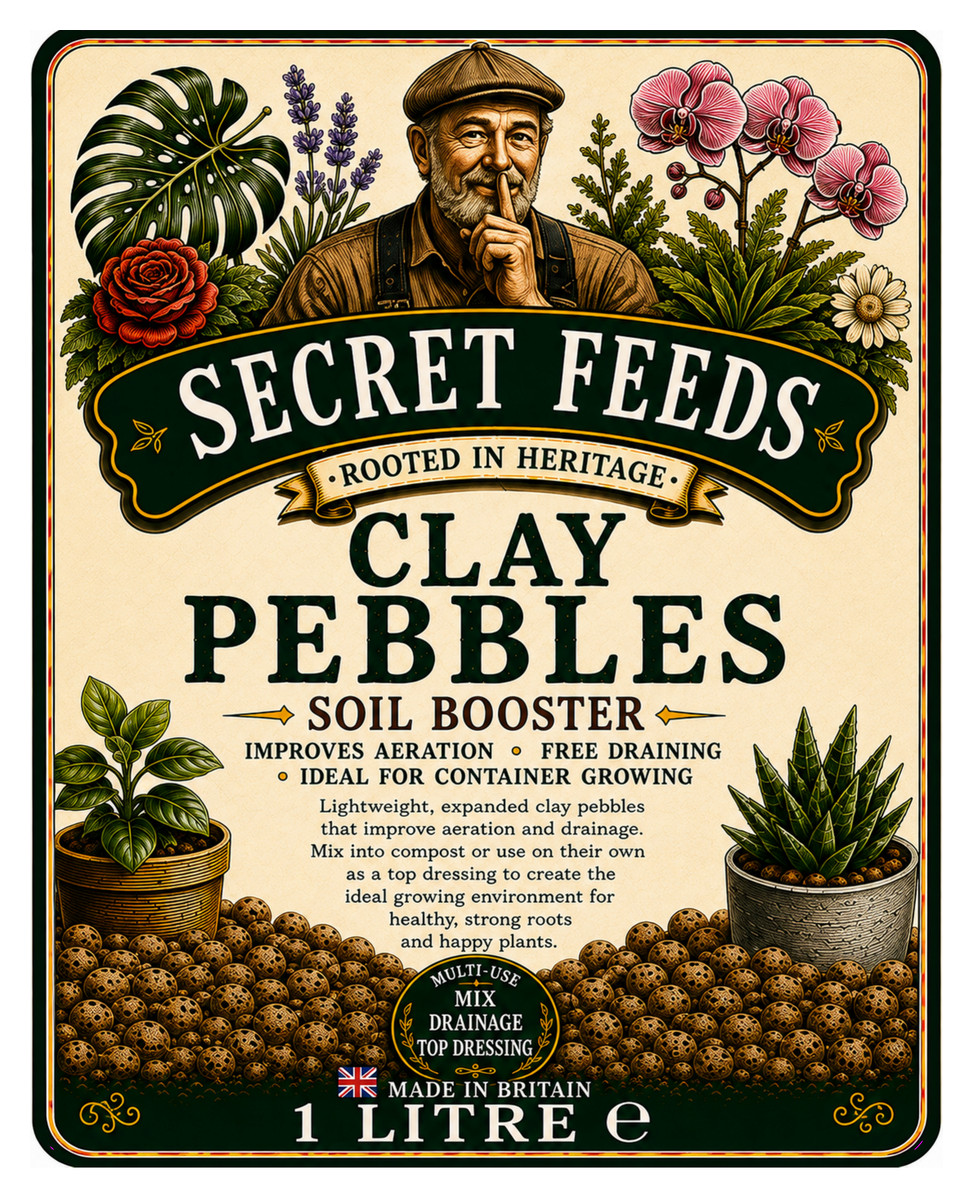 Secret Feeds Clay Pebbles 1 Litre pouch