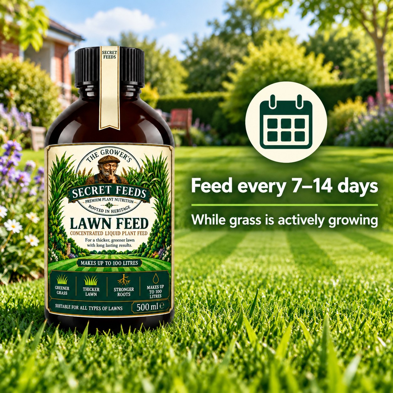 Secret Feeds Lawn Feed 500ml – when to use