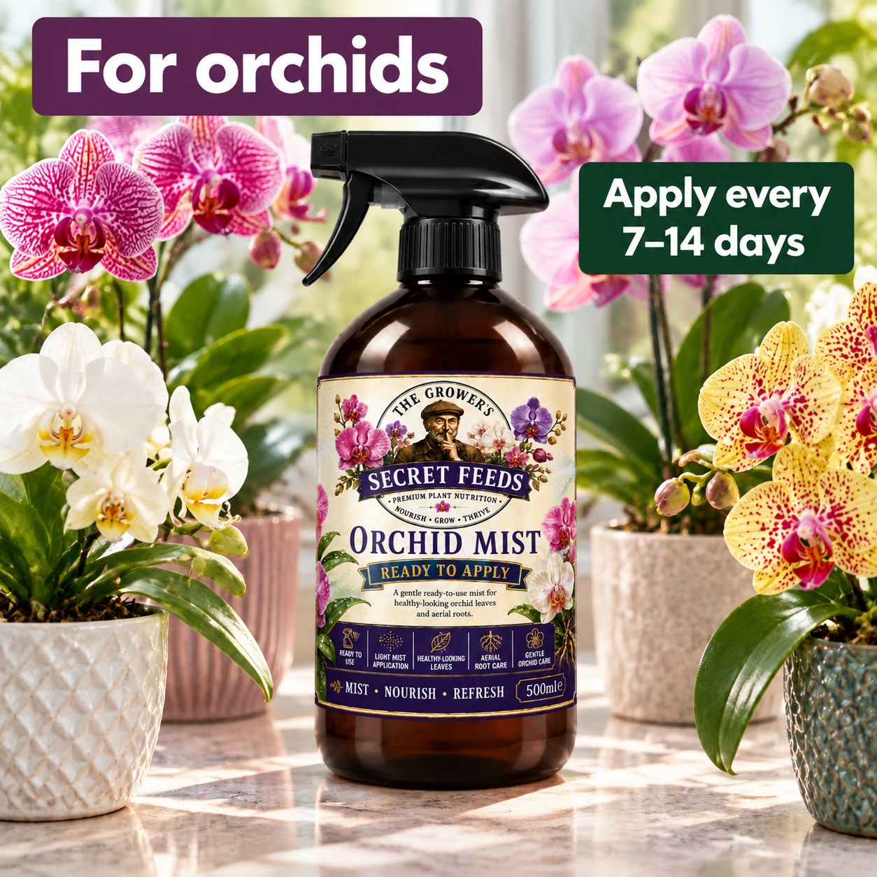 Secret Feeds Orchid Mist 500ml – when to use