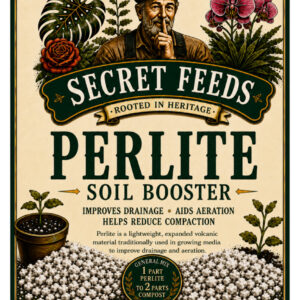 Secret Feeds Perlite 10 Litre – Soil Booster to Improve Drainage & Aeration