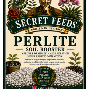 Secret Feeds Perlite 1 Litre – Soil Booster to Improve Drainage & Aeration