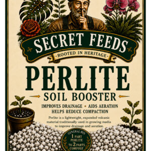 Secret Feeds Perlite 5 Litre – Soil Booster to Improve Drainage & Aeration
