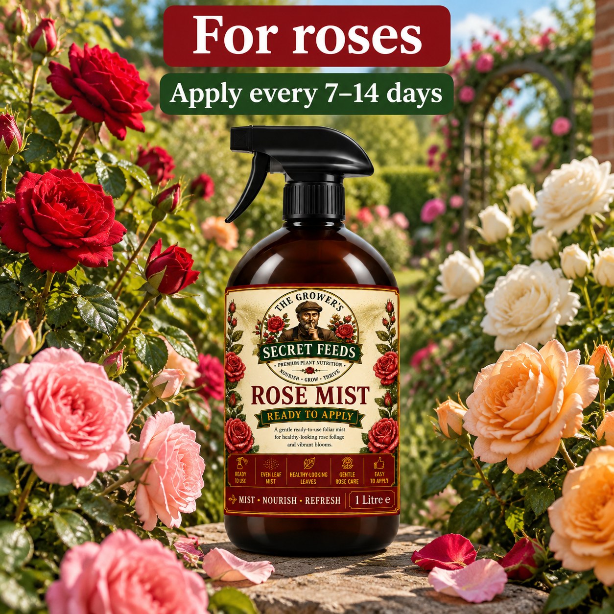 Secret Feeds Rose Mist 1 Litre – when to use