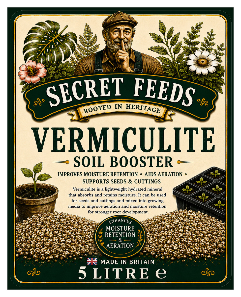Secret Feeds Vermiculite 5 Litre pouch